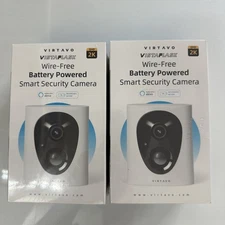 2 PK VIRTAVO Security Cameras Wireless Outdoor, Battery Powered LJH10 Model 