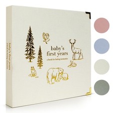 Keepsake Baby Memory Book for Boys and Girls   Timeless First 5 Year Baby Book  
