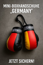 Mini Boxhandschuhe im Germany -Design! Zeigen Sie Flagge bei der WM.