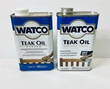 WATCO TEAK OIL FINISH 1 QT/947 ML LOT OF 2 RUST-OLEUM CORP 