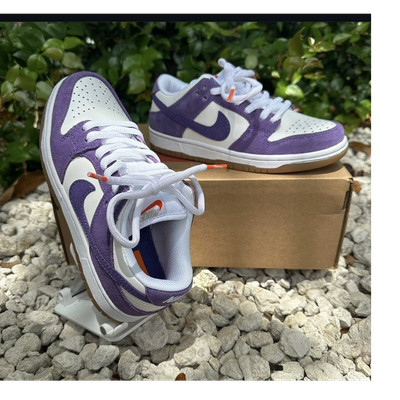 Nike Dunk Low Purple Suede Sneakers with White Laces Concepts x Nike Dunk Low SB Purple Lobster - Size 11.5  main image 3
