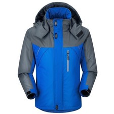 Men Waterproof Windproof Jacket Coat Warm Fleece Ski Snowboard Outdoor Loose