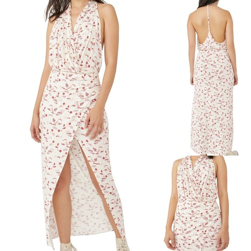 NEW FREE PEOPLE Sz XS DAHLIA EMBROIDERED MAXI DRESS IN BLACK COMBO | eBay
