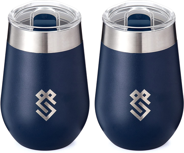Summit Outdoor Wine Glasses, Vacuum Insulated Wine Tumbler With Lid