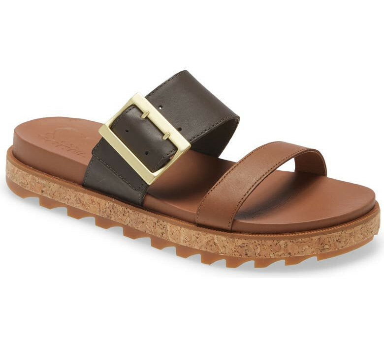 Sorel Roaming Slide tan Leather Sandals Sorel Women main image 3