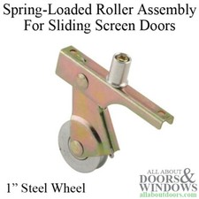 Spring Loaded Roller Assembly with 1 Inch Ste...