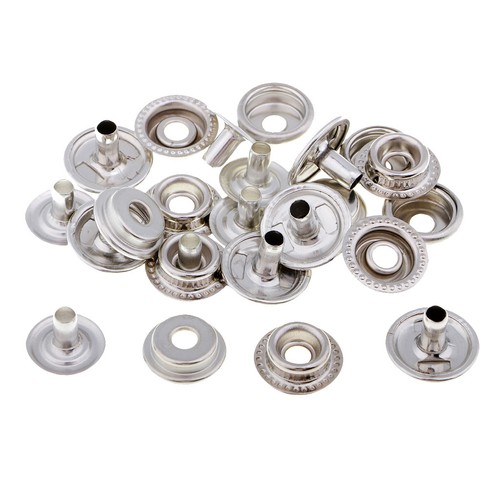 6Pcs Heavy Duty Snap Fastener 15mm Press Stud Buttons Leather Punch Tool Kit - Picture 8 of 9