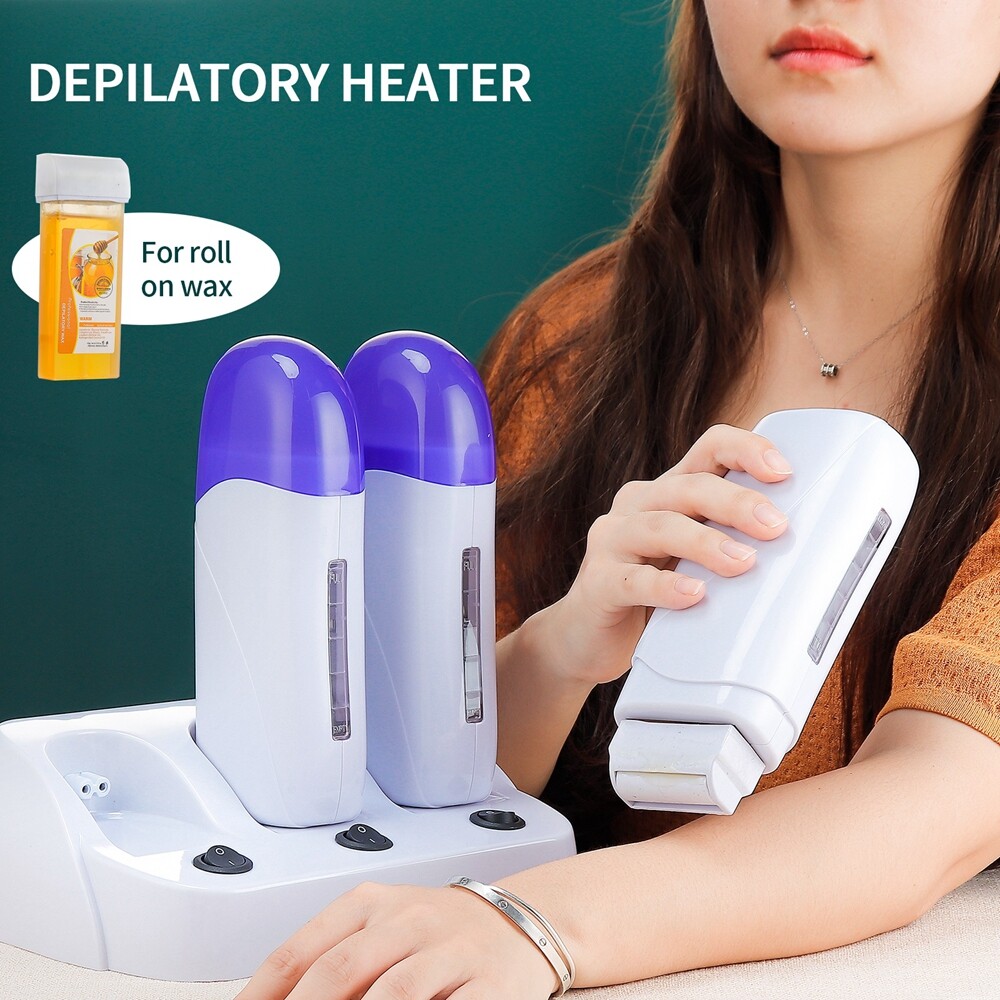 3 in 1 Hot Wax Heater Roll On Depilatory Cartridge Warmer Full Body Hair  Removal | eBay