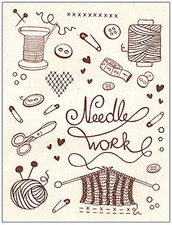 "Simple Stitch" Embroidery Kit Janlynn Needlework Sampler 021-1788 SALE