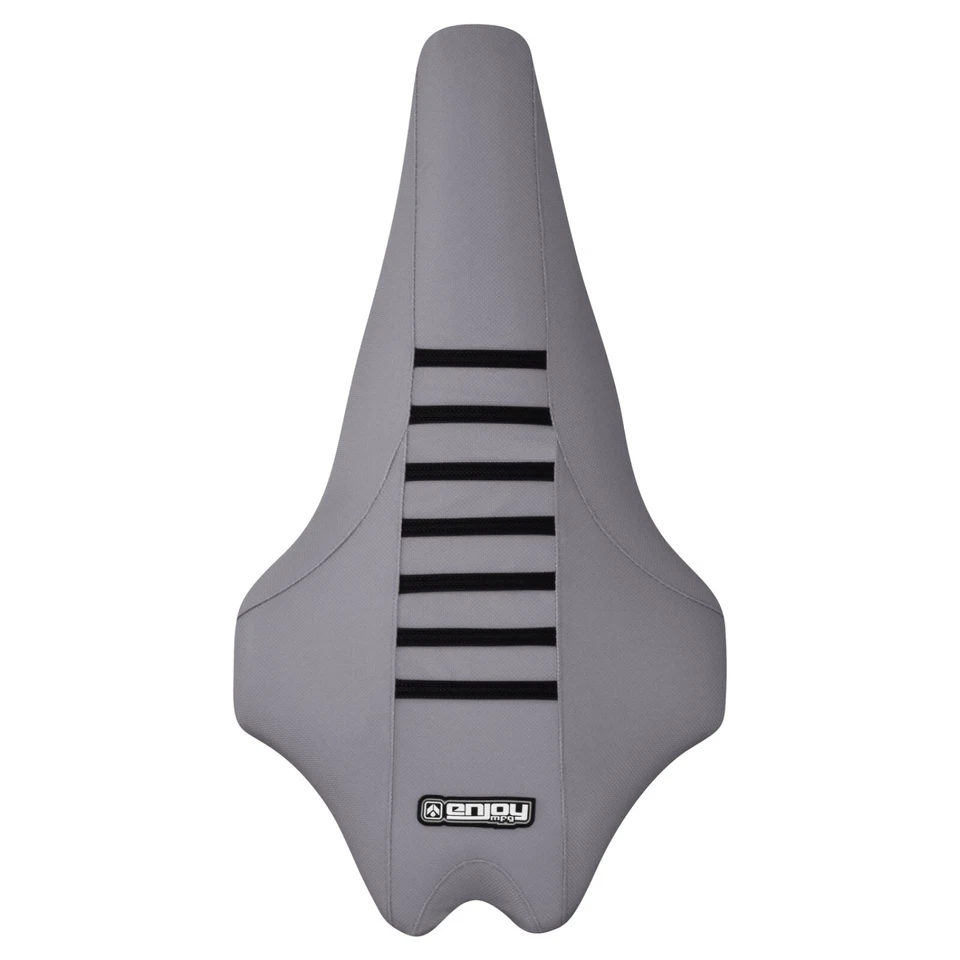 Cubierta de asiento Yamaha YFZ 450R 450 R 2009-2020 todo plateado con costillas negras #201 Foto 3 de 4