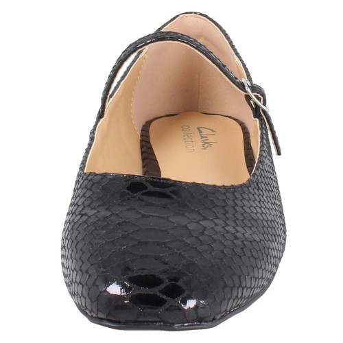 Ladies Clarks 'Emelina Gem' Smart Mary Jane Flat Shoes - D Fitting - Picture 6 of 21