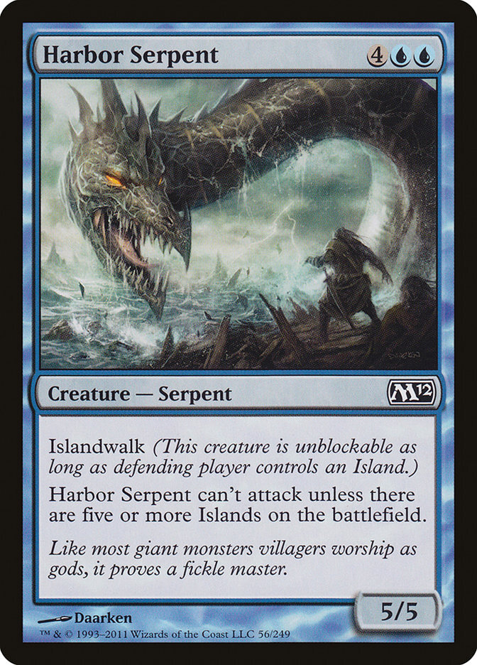 MTG Magic the Gathering Harbor Serpent (56/256) Magic 2012 NM | eBay