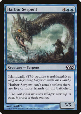 MTG Magic the Gathering Harbor Serpent (56/256) Magic 2012 NM | eBay