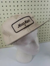 Vtg Snapback Trucker Hat Patch Moormans Farmer Feed Seed K-Brand USA Foam Good 