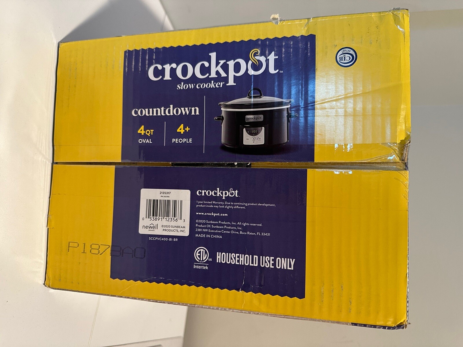 Crock-Pot&reg; 4-Quart Digital Countdown Slow Cooker, Black SCCPVC400-BI-BR