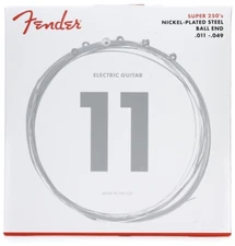 NEW - Fender Super 250's Nickle-Plated Steel Guitar Strings 11-49, 073-0250-408