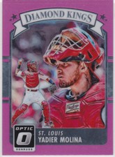 YADIER MOLINA Diamond Kings PINK INSERT BASEBALL CARD St. Louis Cardinals!