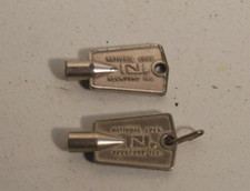 Lot Of 2 Vintage Freezer Key National Lock Rockford ILL.
