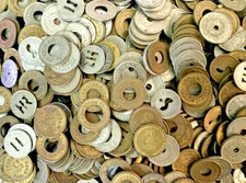 Interesting 5 Random Token Collection Amusement Transportation Parking 1960-90