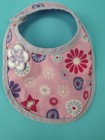 American Girl Bitty Baby Floral Embroidered Baby Doll Bib Purple Pink EUC — photo 4