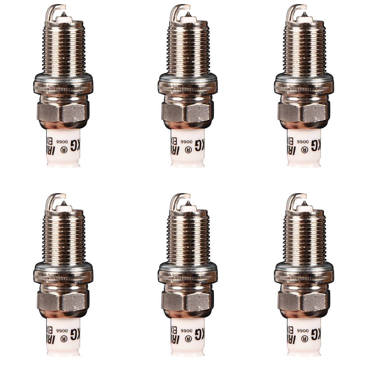 6Pcs Fits BMW E46 325i 330i E39 525i E66 760Li Iridium Spark Plugs 