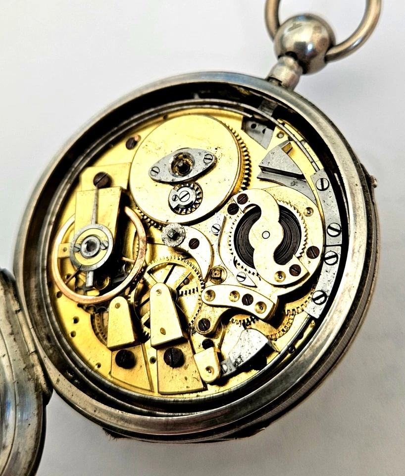 Montre à coq squelette à sonnerie heures et quarts - Photo 3/4