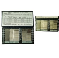 Surface Roughness Standards Set Surface Roughness Comparators with 30 Specimens