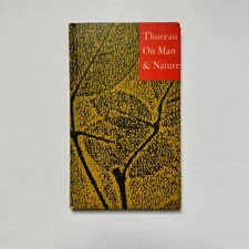 Thoreau on Man & Nature 1960 Peter Pauper Press Vintage Hardcover Book