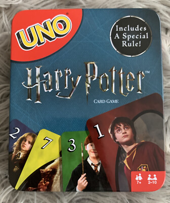 UNO Harry Potter Card Game 2018 Mattel Sorting Hat Rule Edition