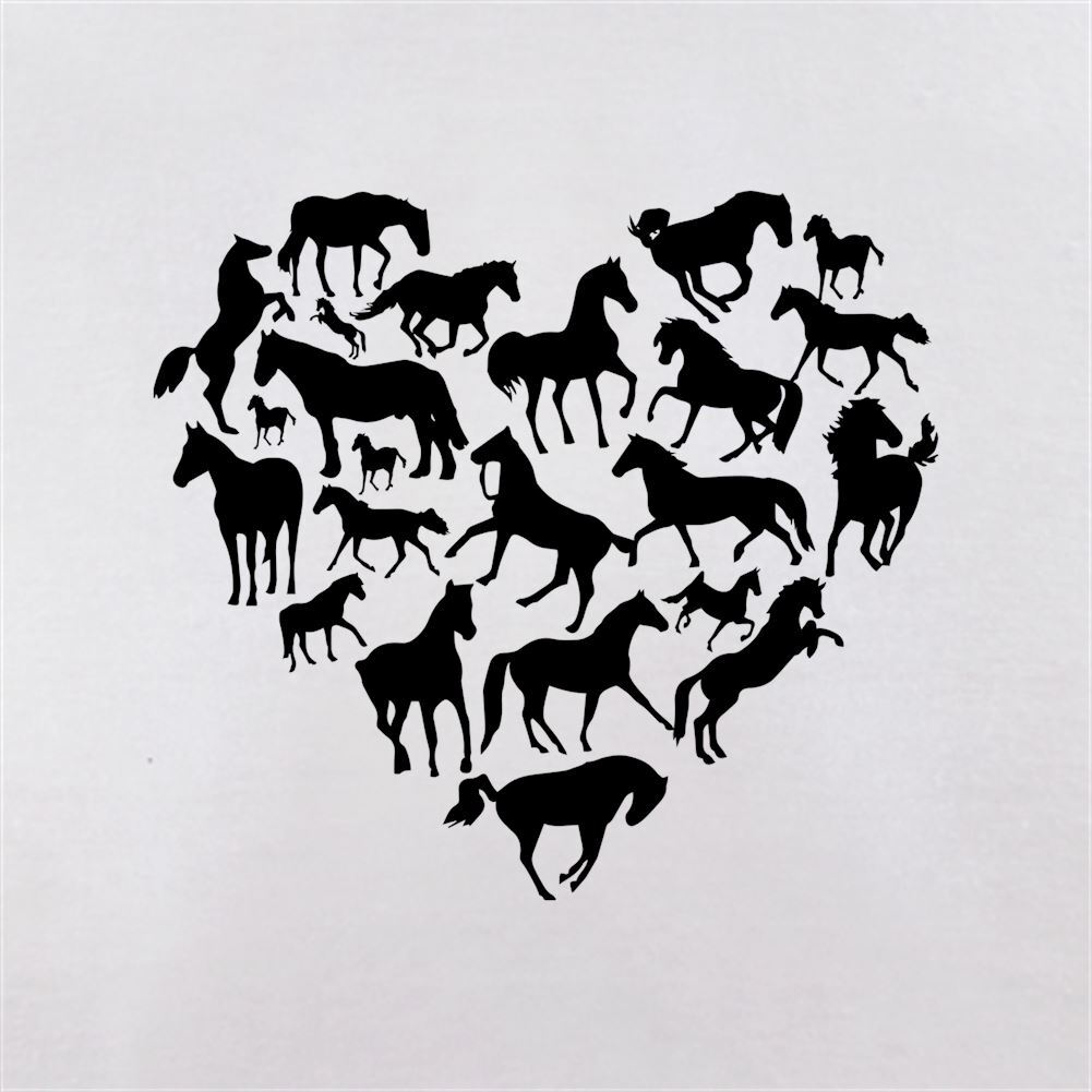 Love Heart Horse Felpa con cappuccio maglione per adulti cavalli pony animali pony cavalcata