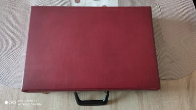 Besteckkofferset Nivella Solingen, 12 Personen, Edelstahl, Vergoldet, RAR - Bild 1 von 4
