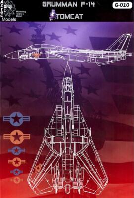 Aztec Decals GRUMMAN F-14 TOMCAT NATIONAL INSIGNIA 3 Scales