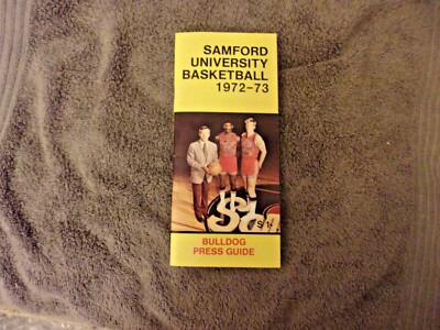 1972-73 SAMFORD BASKETBALL MEDIA GUIDE Yearbook DIVISION I DEBUT