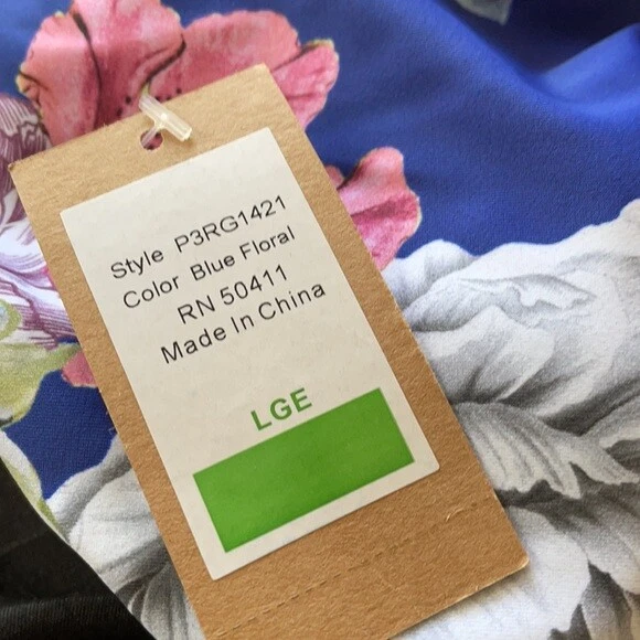 NWT Women RACHEL Rachel Roy Lattice Front Monokini Swimsuit One Piece Floral L - Image 4 of 4