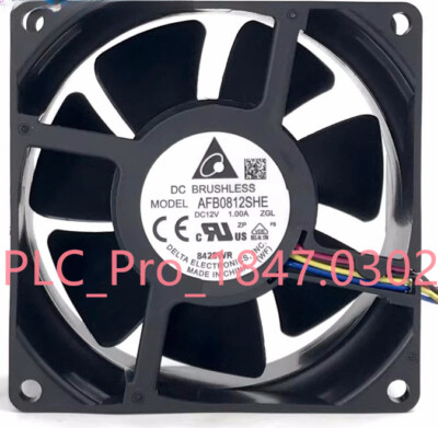 1PCS NEW Delta AFB0812SHE 8038 DC12V 1.00A 8CM 4-Wire Cooling Fan Fast delivery