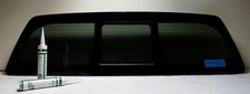 Fit 2017-2025 Nissan Titan 2 & 4 Door Power Slider Back Glass Window+Heat+2Glues
