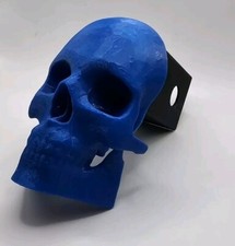 Blue Style Skull Tow Trailer Hitch Cover 2 In...