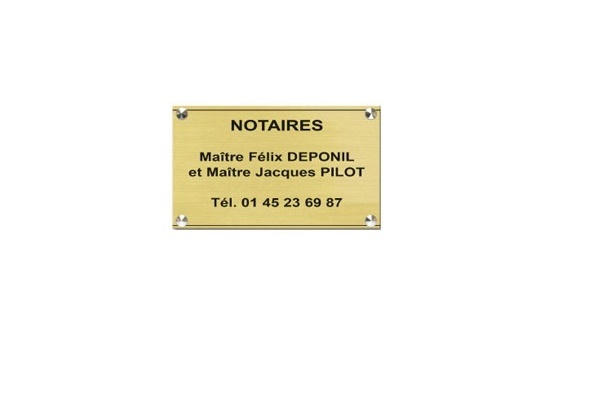 Plaque acrylique 30x20 mm signalisation de porte pour avocat et médecin