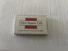 Union Square Cafe, New York City, Full Unstruck Matchbox