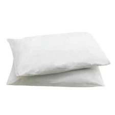 Medline Medsoft Wipeable Reusable Pillow w/ Vinyl Ticking White 20"X26"