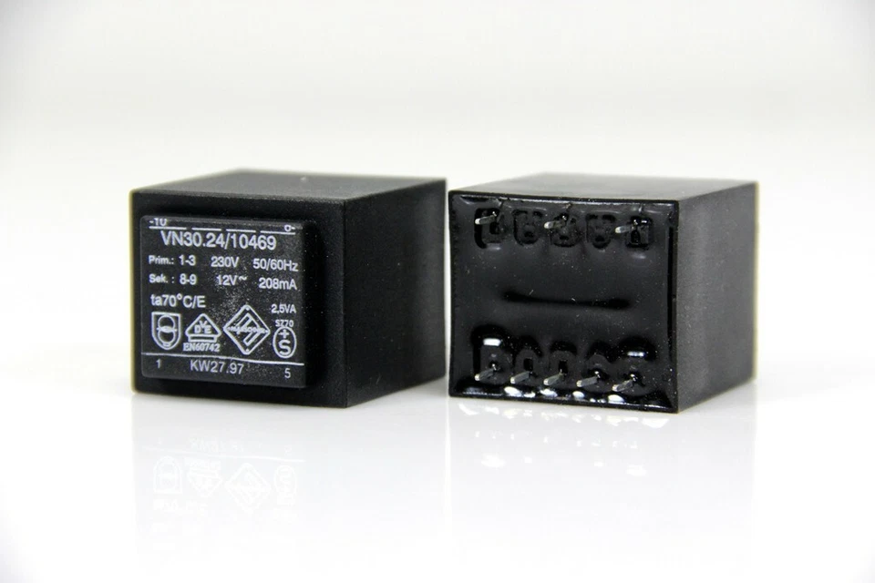 MARSCHNER Print-Trafo VN30.24/10469 Pri 230 VAC Sec. 12 VAC 208 mA