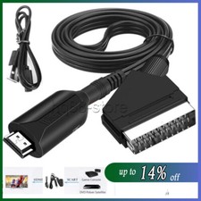 SCART to HDMI Converter Cable SCART HDMI OLD DVD TO HD TV Video Adapter Lead 1m