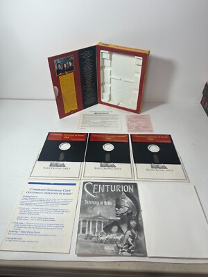 Centurion Defender Of Rome IBM PC Tandy Floppy Disks Computer Game w/ Map