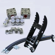 Fits For Mini Excavators Small Digger Attachment Kit Hydraulic Thumb Clip Clamp