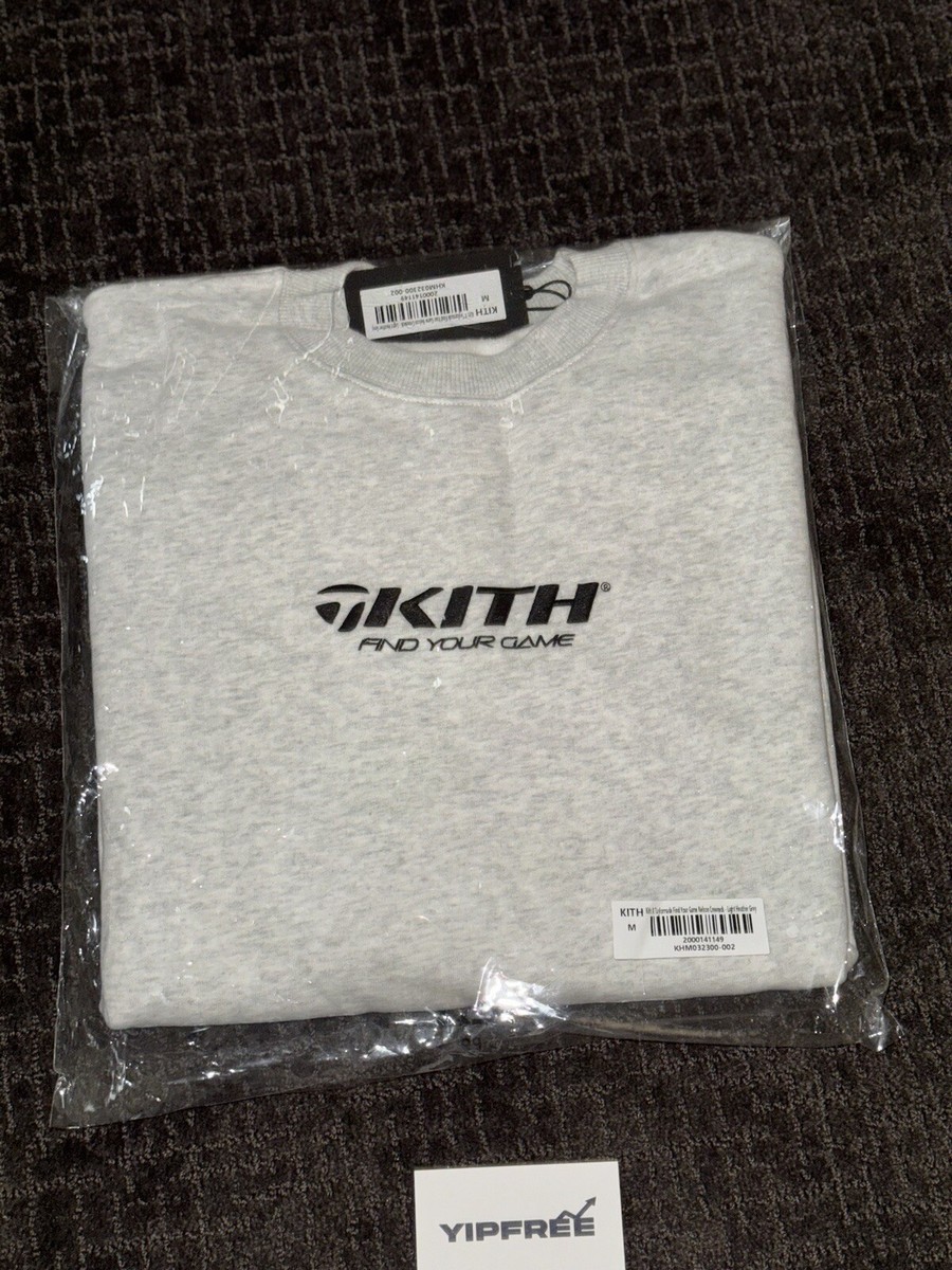 Kith Taylormade Find Your Game Nelson Crewneck Light Heather