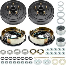 5 on 4.5" Trailer Hub Drum Kit 10"x 2-1/4" Electric Brake Assembly 3500lbs Axle