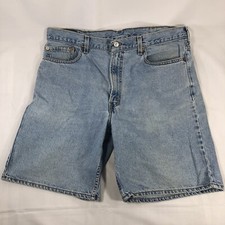 Vintage Levi's 550 Mens Jean Shorts Size 38 Relaxed Fit USA Made Zipper Fly 90s