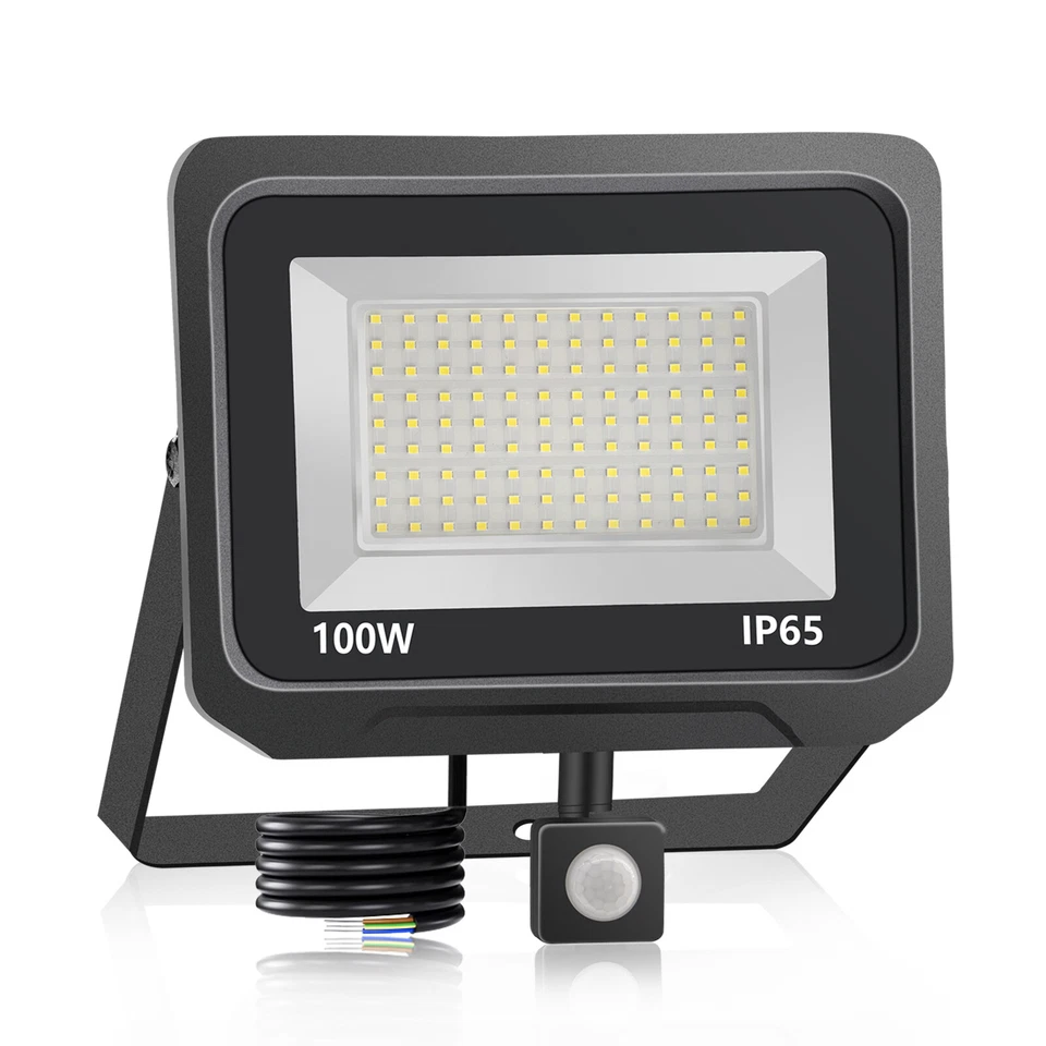 5X100W LED Fluter Strahler Scheinwerfer Außen Baustrahler mit Bewegungsmelder DE - Bild 3 von 4