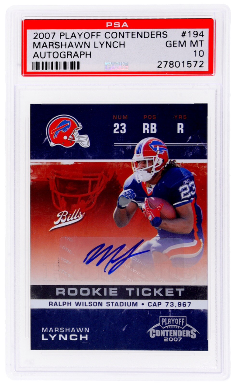 Marshawn Lynch Playoff Contenders #194 Autograph