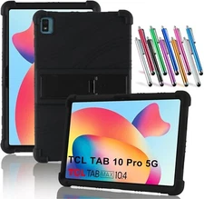 TCL Tab Pro 5G Case/ TCL TABMAX 10.4 Tablet Case for Kids Soft Silicone w/Stand